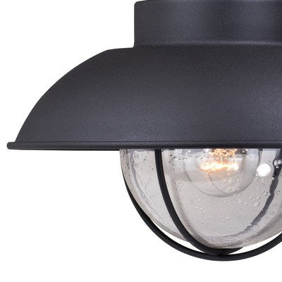 Motion Sensor Dusk to Dawn Outdoor Wall Light Textured Black