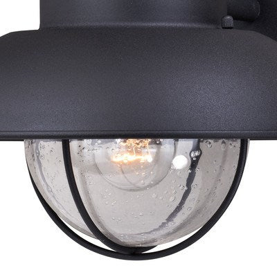 Motion Sensor Dusk to Dawn Outdoor Wall Light Textured Black