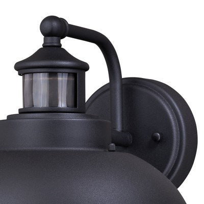 Motion Sensor Dusk to Dawn Outdoor Wall Light Textured Black