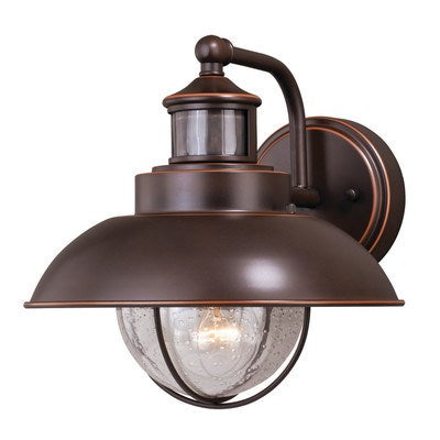 Motion Sensor Dusk to Dawn Outdoor Wall Light Burnished Bronze by Vaxcel International