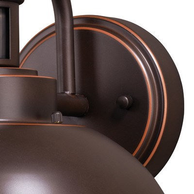 Motion Sensor Dusk to Dawn Outdoor Wall Light Burnished Bronze