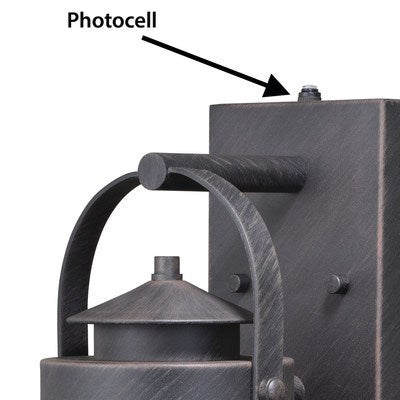 6-in Outdoor Wall Light Rust Rust Iron