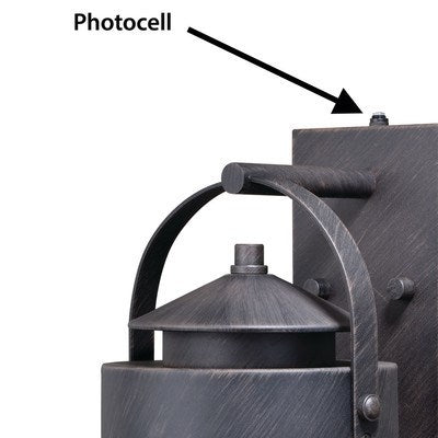 8-in Outdoor Wall Light Rust Rust Iron