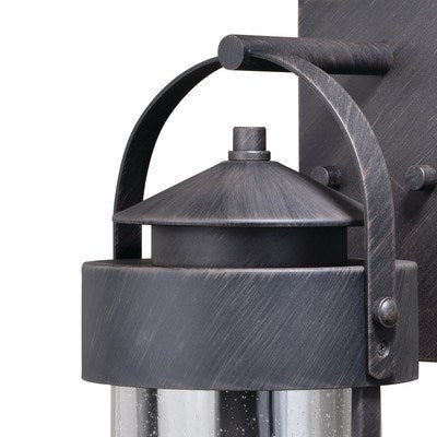 8-in Outdoor Wall Light Rust Rust Iron