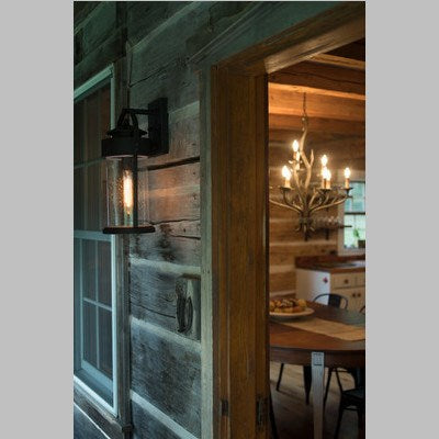 8-in Outdoor Wall Light Rust Rust Iron