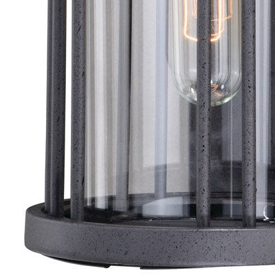 6-in Outdoor Wall Light Vintage Black