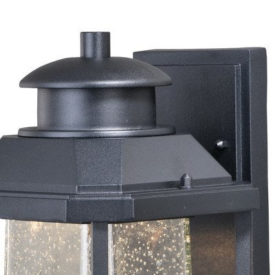 7.25-in LED Outdoor Wall Light Textured Black