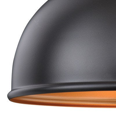 11-in Outdoor Flush Mount Ceiling Light Oil Burnished Bronze/Light Gold