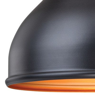 9-in Outdoor Wall Light Oil Burnished Bronze and Light Gold