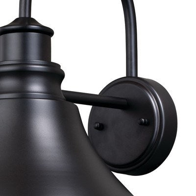 13-in Outdoor Wall Light Oil Burnished Bronze and Light Gold