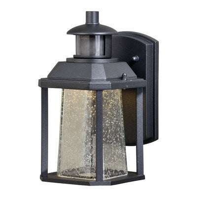 LED Motion Sensor Dusk to Dawn Outdoor Wall Light Textured Black by Vaxcel International