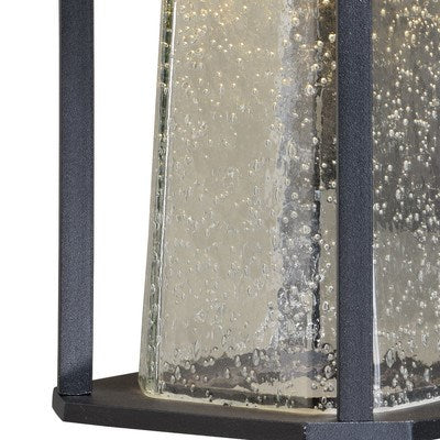 LED Motion Sensor Dusk to Dawn Outdoor Wall Light Textured Black