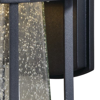 LED Motion Sensor Dusk to Dawn Outdoor Wall Light Textured Black