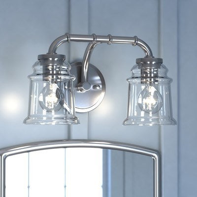 2L Vanity Satin Nickel