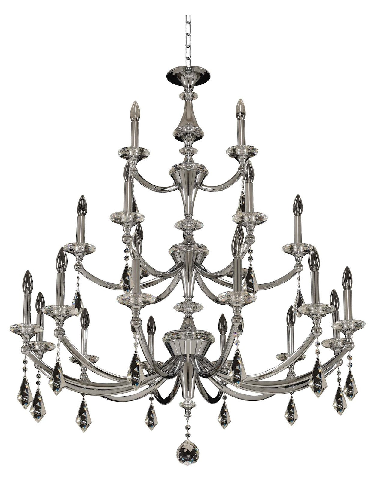 3 Tier Chandilier (12+6+3 Light) by Kalco Allegri