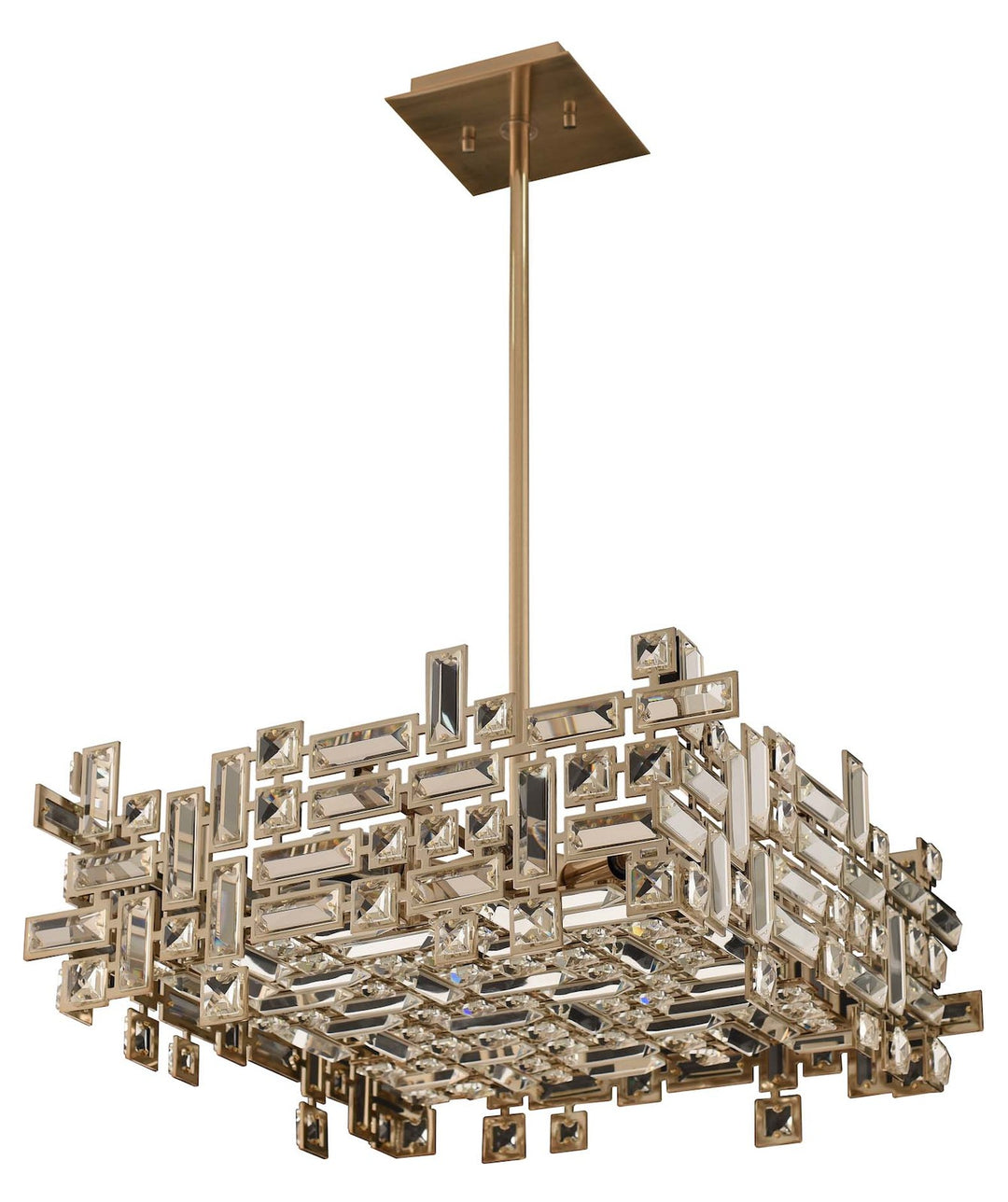 21 Inch Square Round Pendant W/Chrome by Kalco Allegri