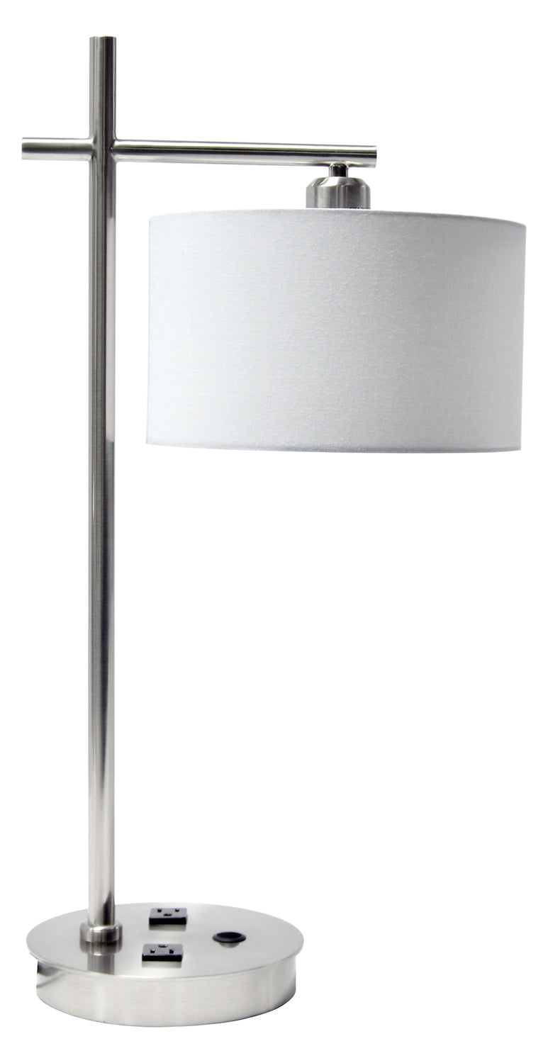 1Lt Table Lamp Satin Chrome by Dainolite