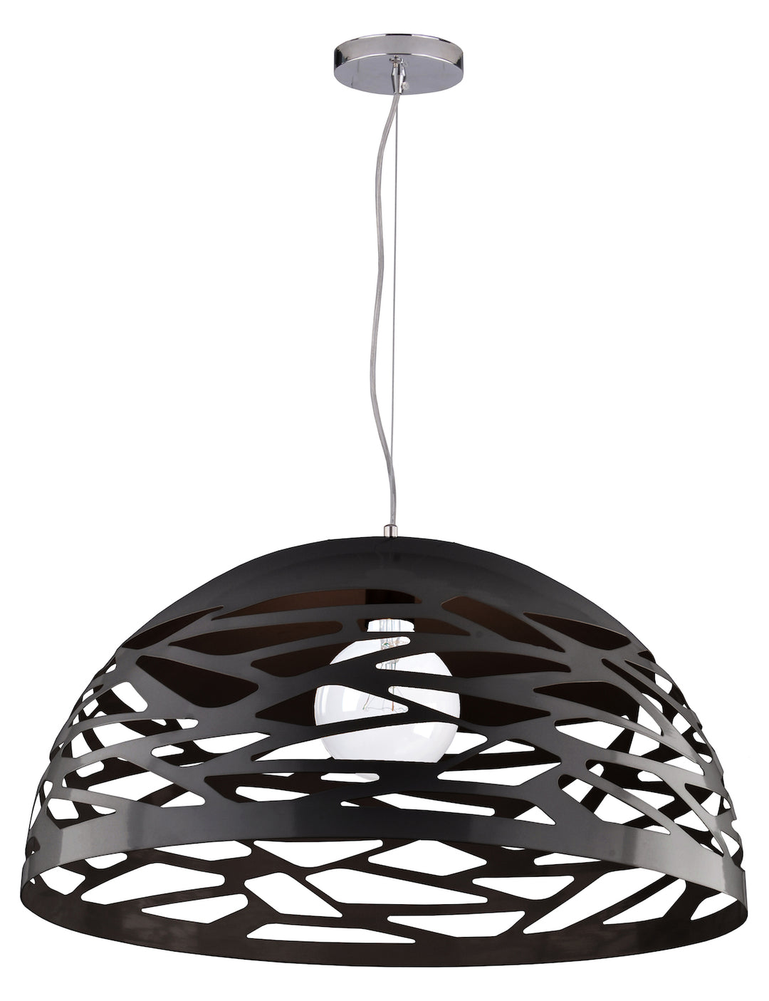 1Lt Pendant Matte Black Finish by Dainolite
