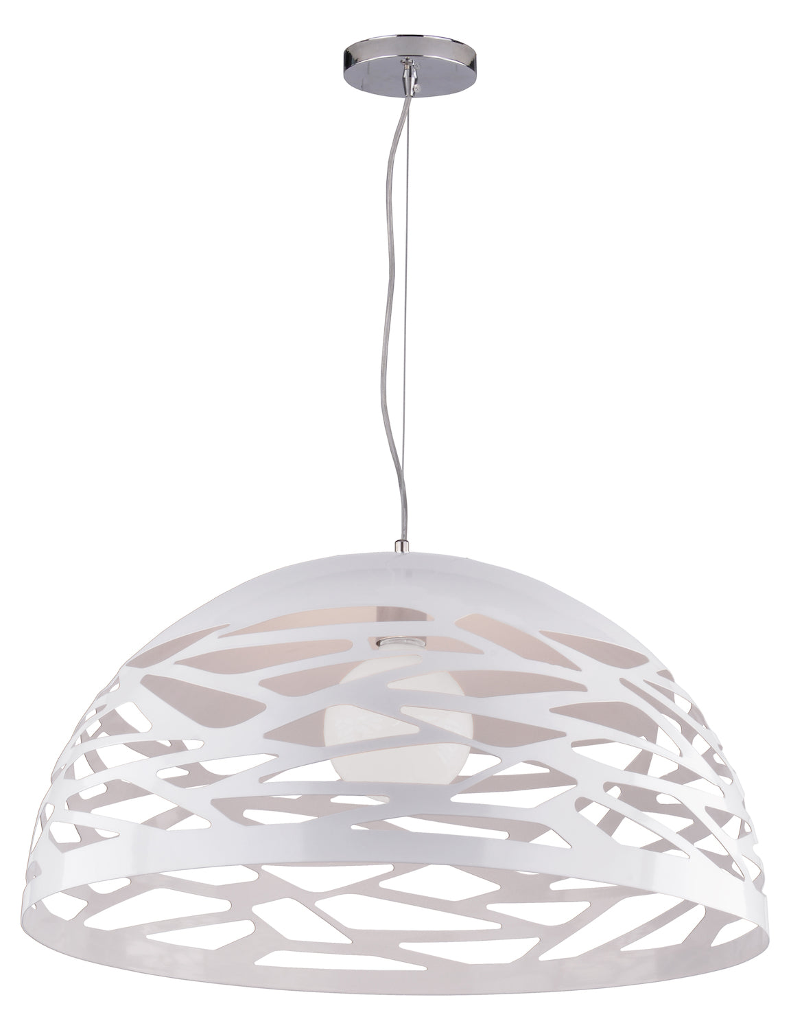 1Lt Pendant Matte White Finish by Dainolite