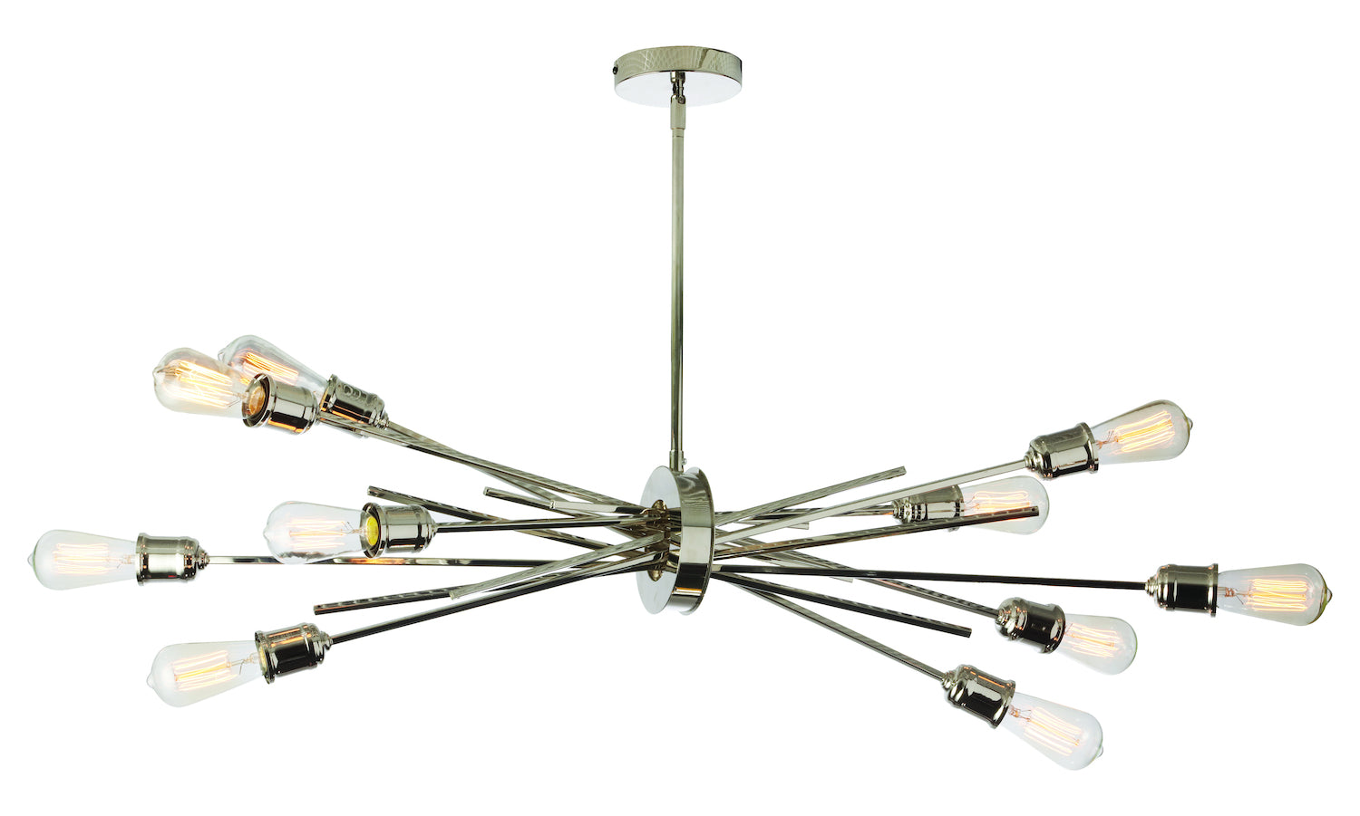 10Lt Horizontal Pendant Burnished Chrome Finish by Dainolite