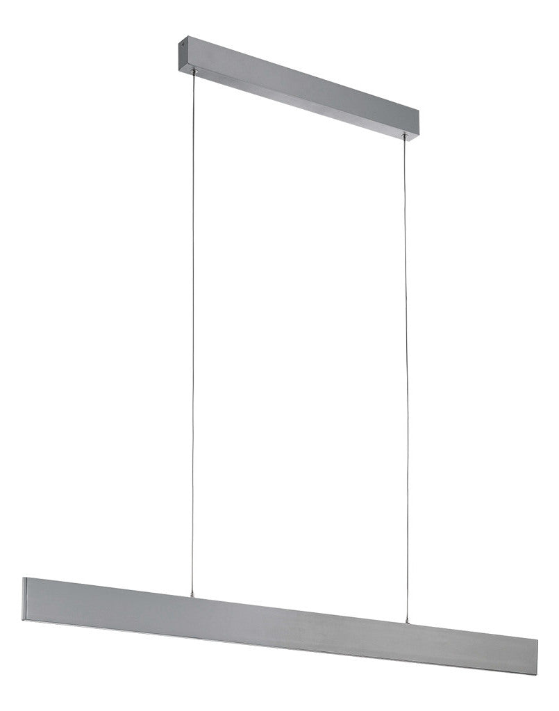 LED Linear Pendant w/ Brushed Aluminum Finish by Eglo