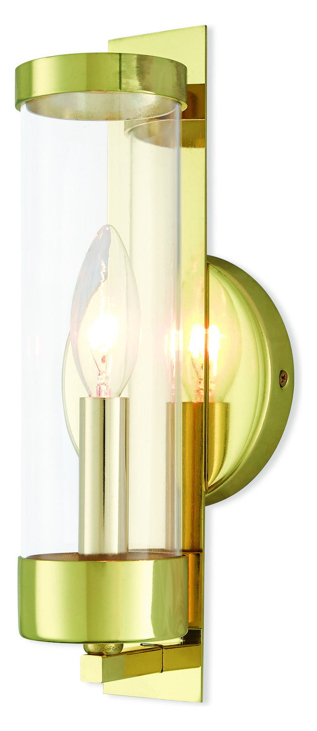 1 Lt Pb Ada Wall Sconce by Livex Lighting