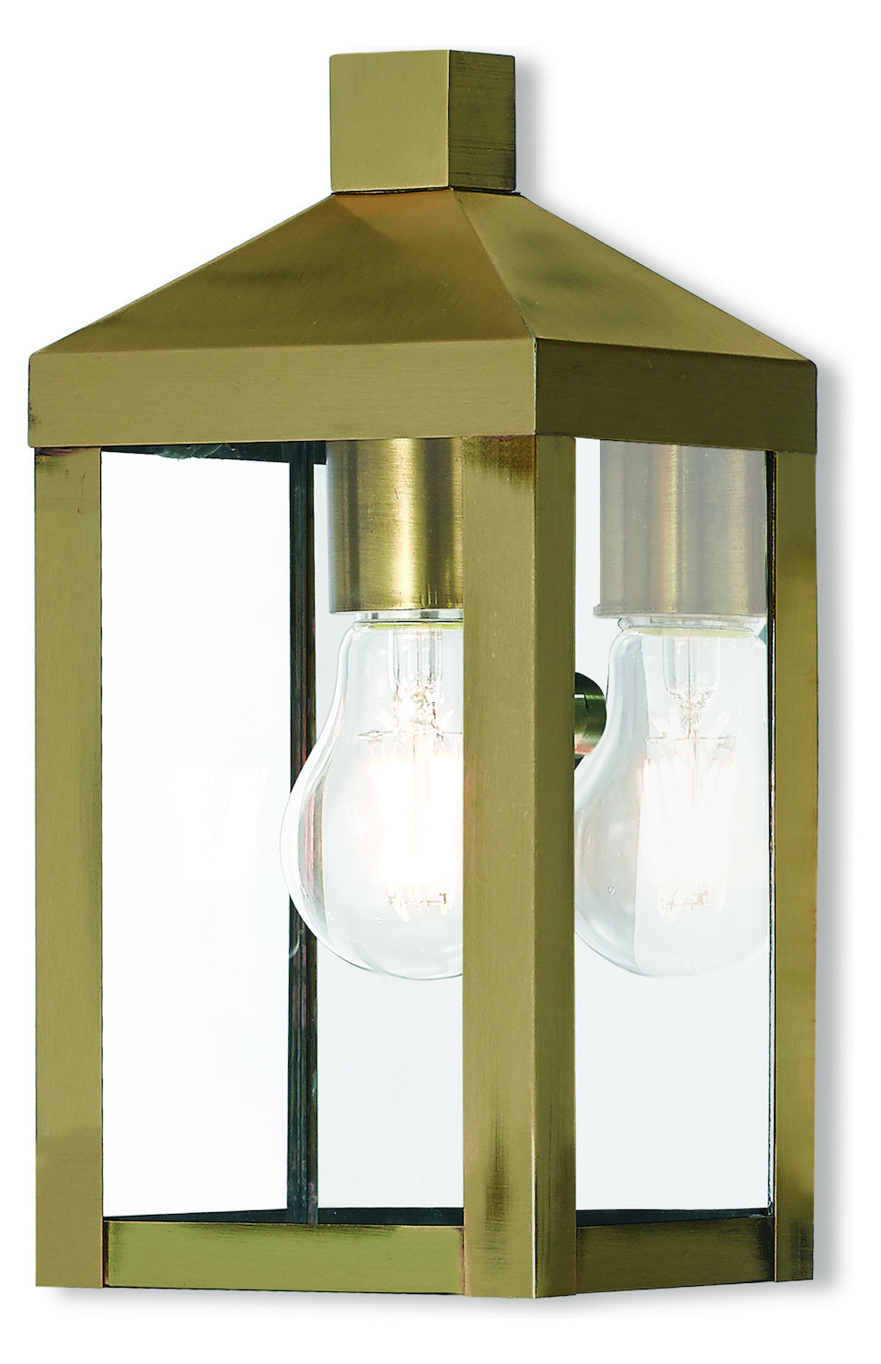 1 Lt Ab Outdoor Wall Lantern by Livex Lighting