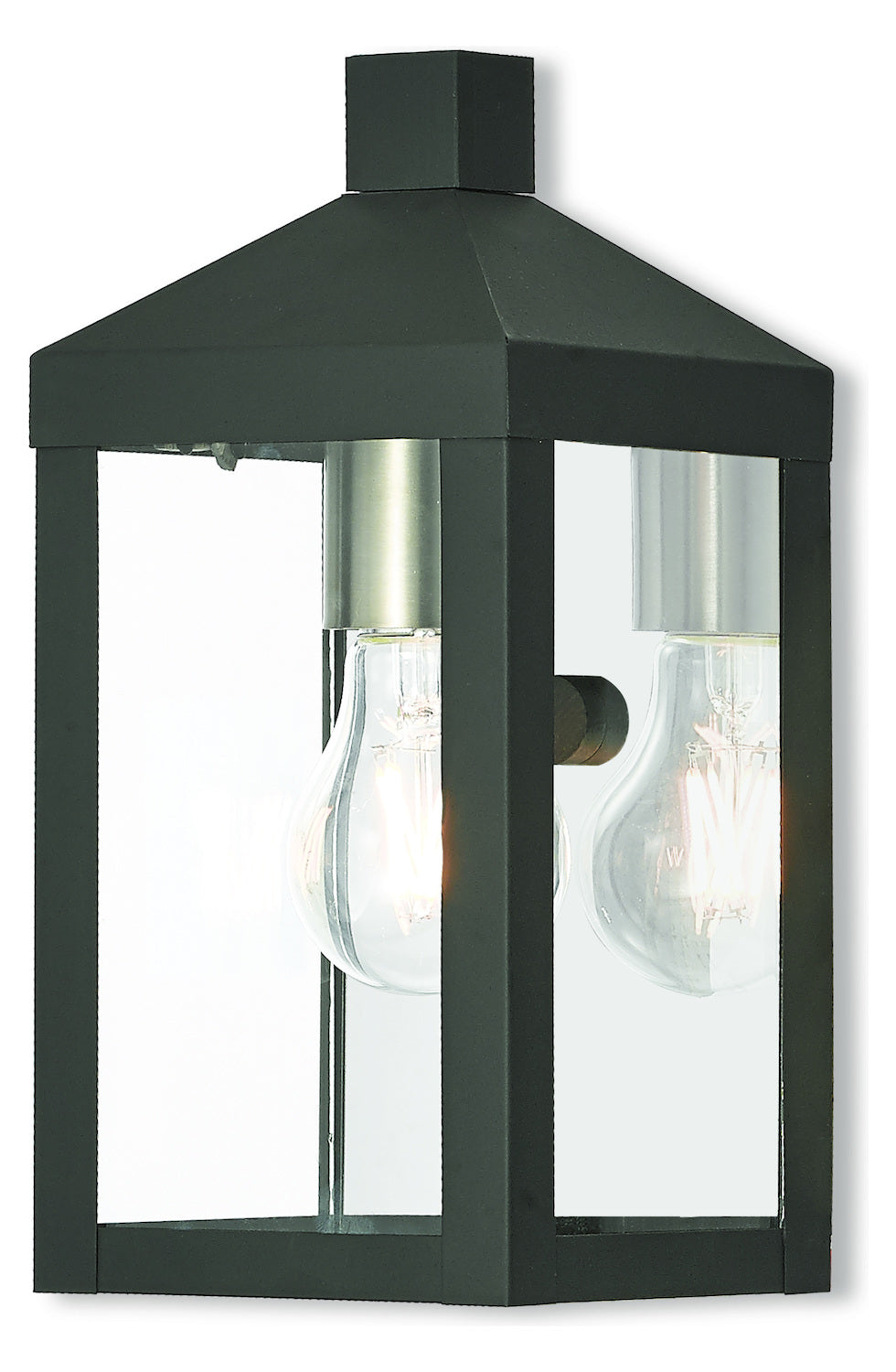 1 Lt Bk Outdoor Wall Lantern by Livex Lighting