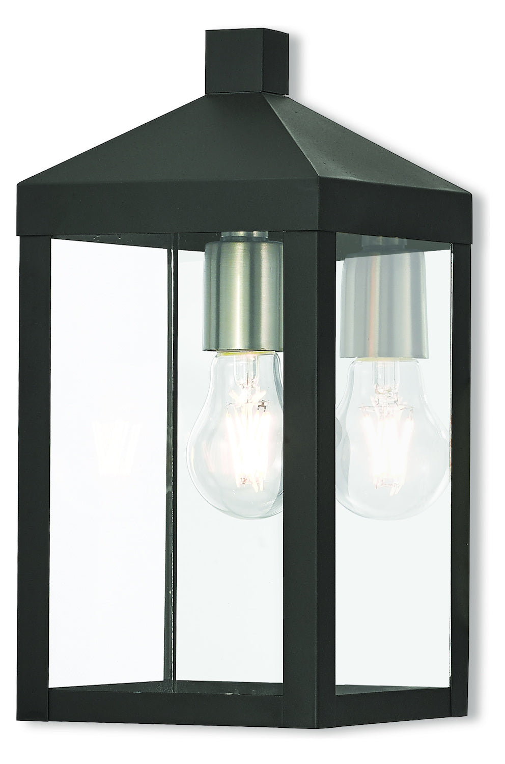 1 Lt Bk Outdoor Wall Lantern by Livex Lighting