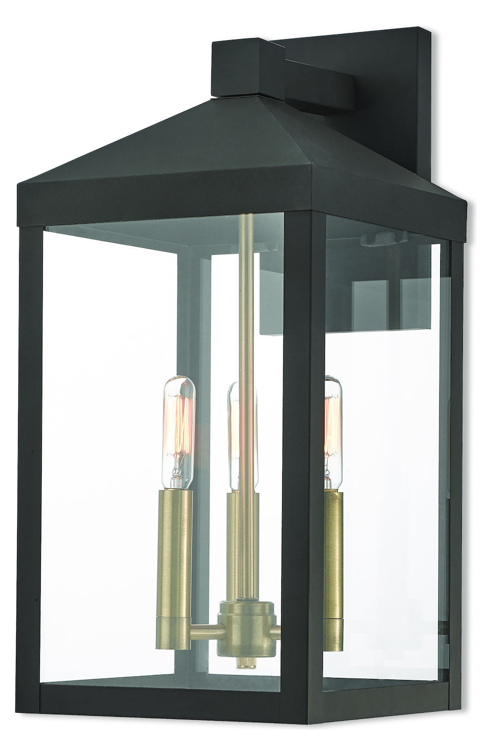 3 Lt Bz Outdoor Wall Lantern by Livex Lighting