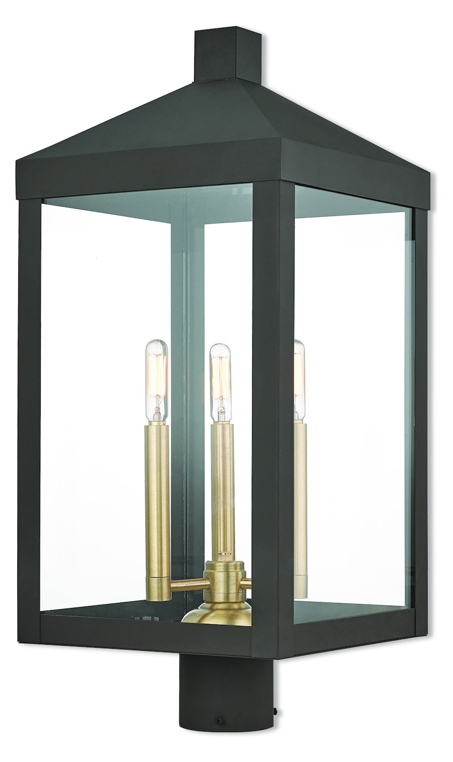 3 Lt Bz Outdoor Post Top Lantern by Livex Lighting