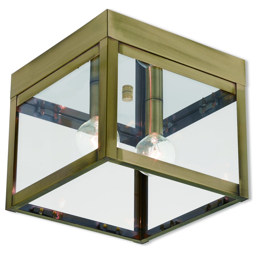 2 Lt Ab Outdoor Ceiling Mount by Livex Lighting