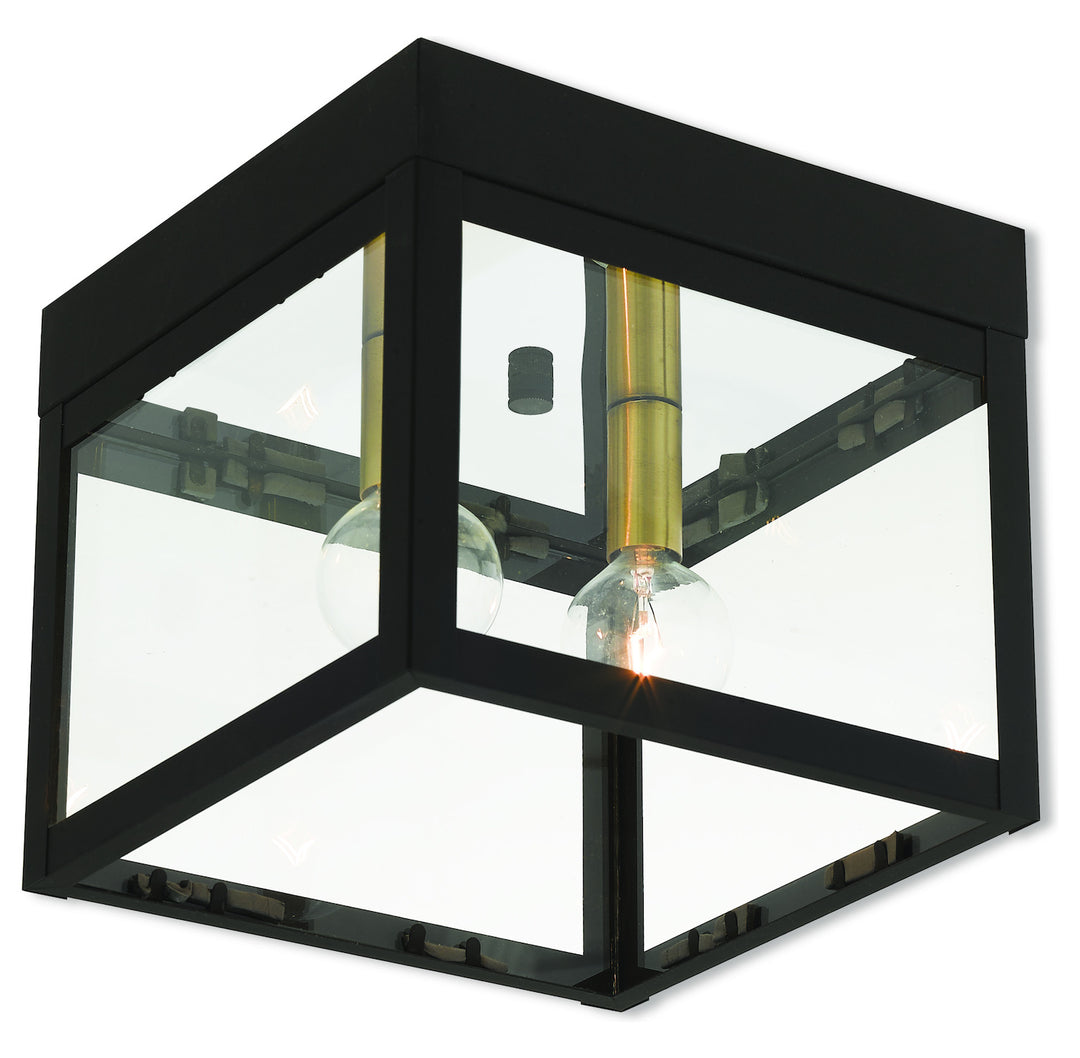 2 Lt Bz Outdoor Ceiling Mount by Livex Lighting
