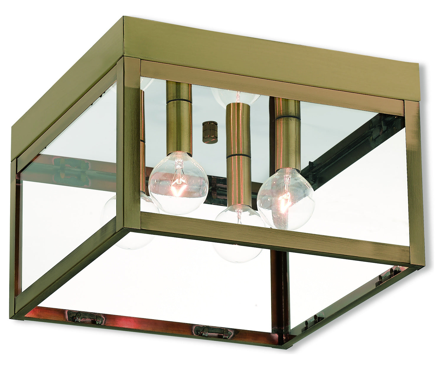 4 Lt Ab Outdoor Ceiling Mount by Livex Lighting