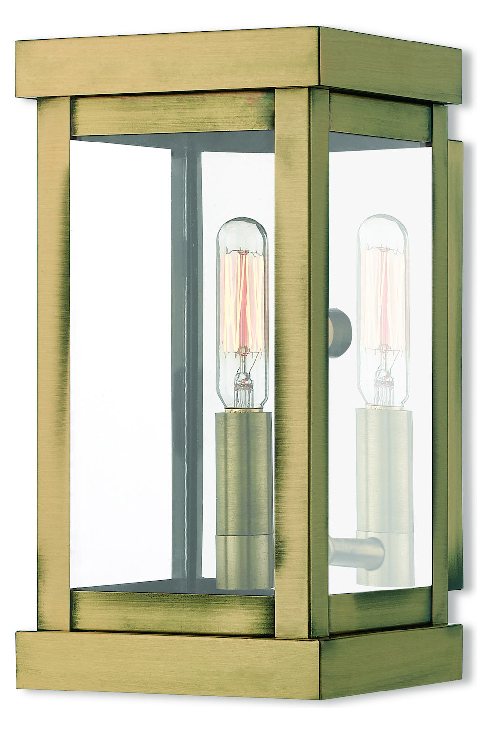 1 Lt Ab Outdoor Wall Lantern by Livex Lighting