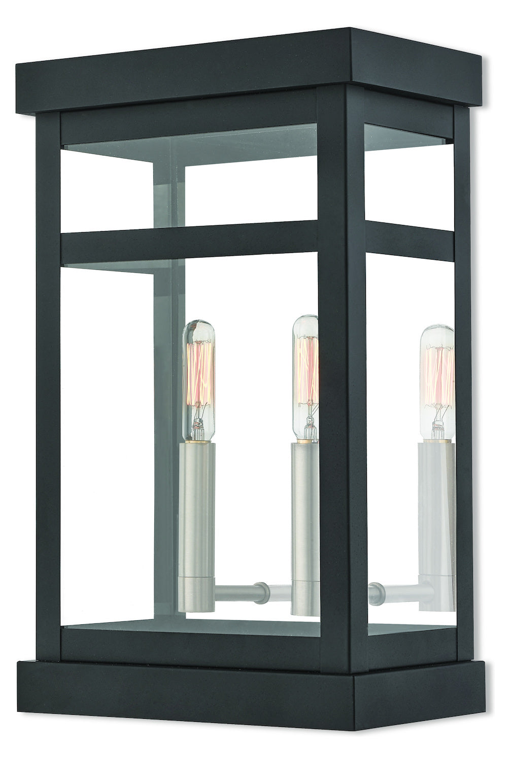 2 Lt Bk Outdoor Wall Lantern by Livex Lighting