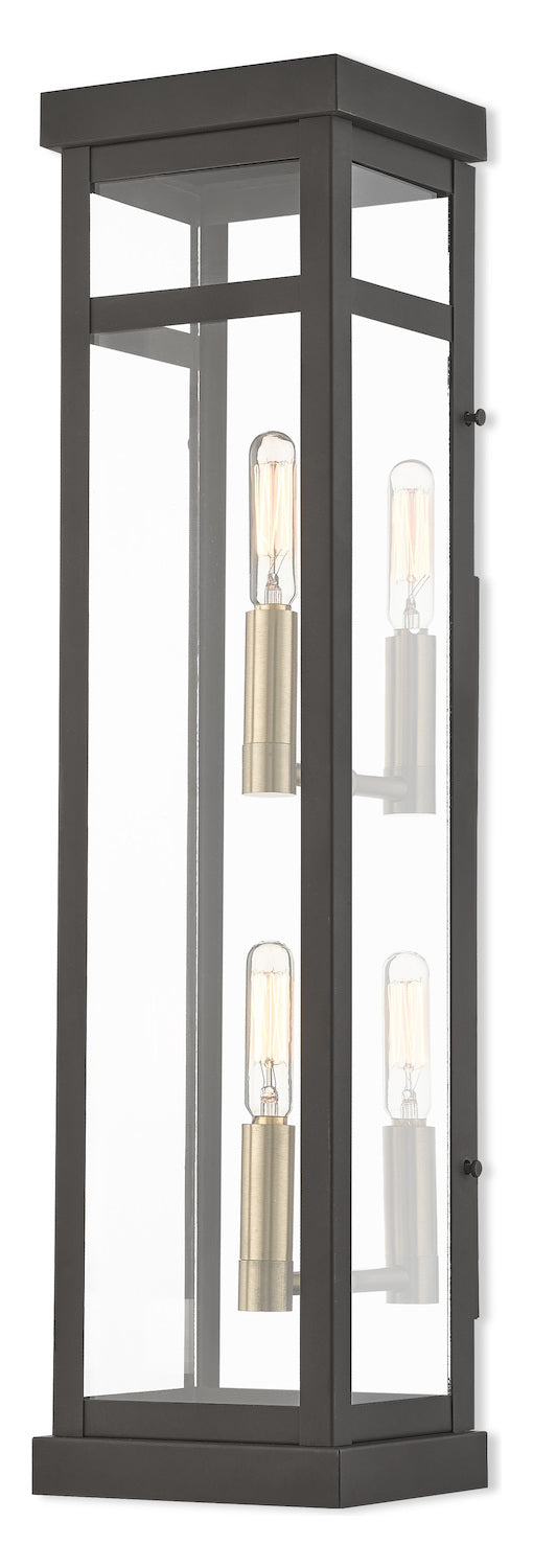 2 Lt Bz Outdoor Wall Lantern by Livex Lighting