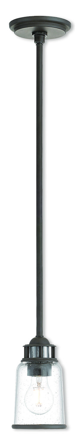 1 Lt Bz Mini Pendant by Livex Lighting