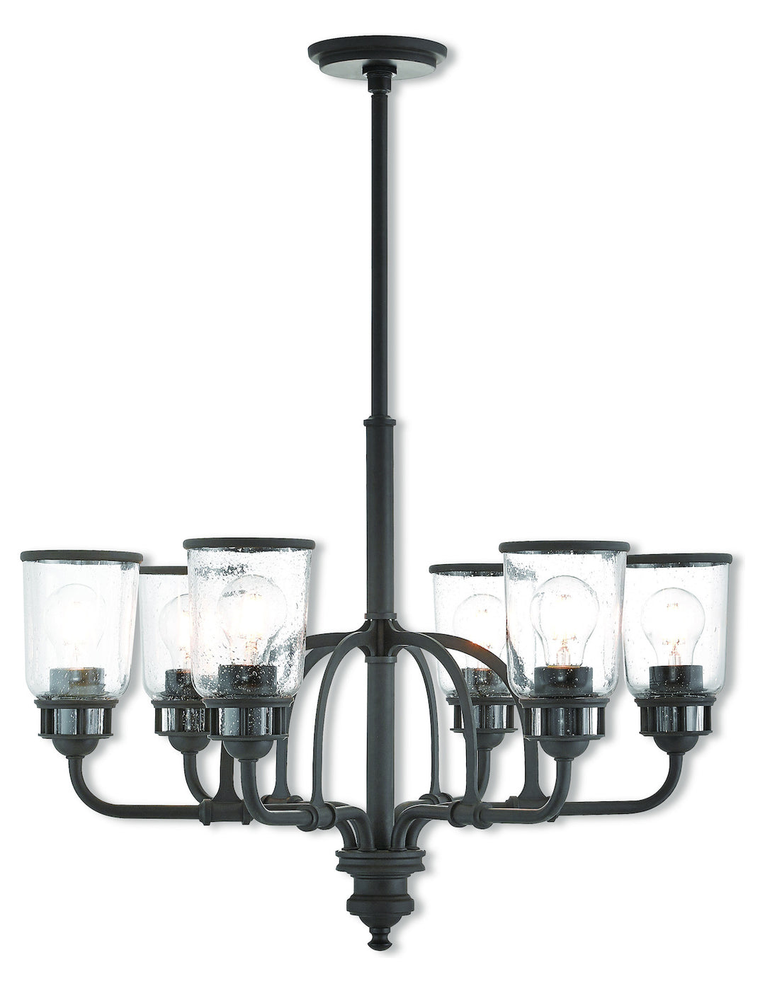 6 Lt Bz Chandelier by Livex Lighting