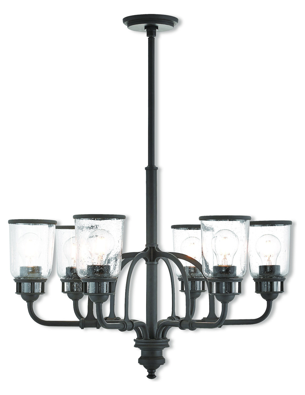 6 Lt Bz Chandelier by Livex Lighting