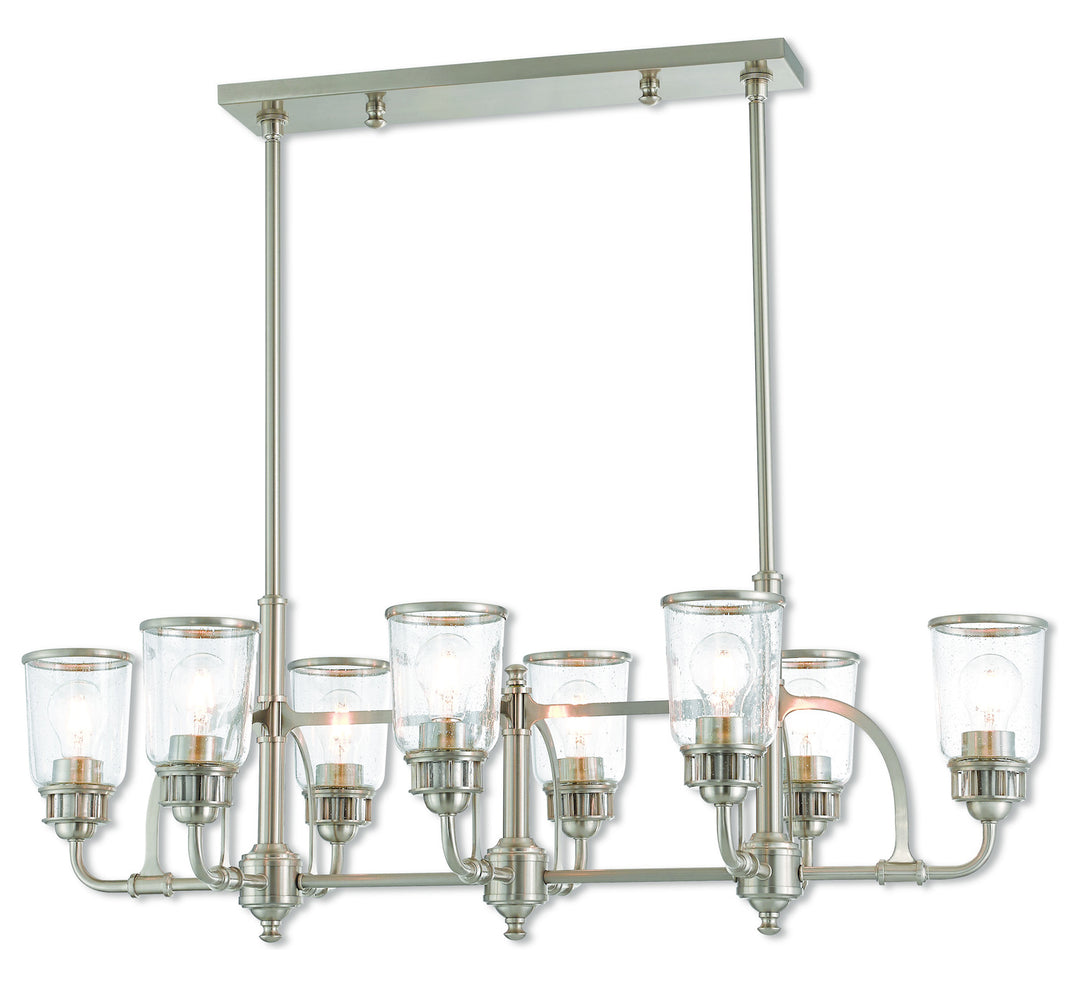 8 Lt Bn Linear Chandelier by Livex Lighting