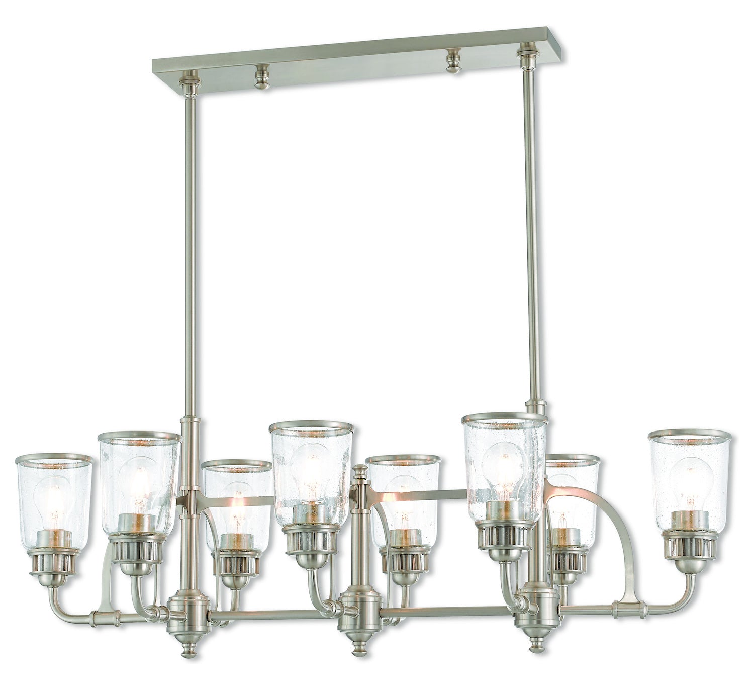 8 Lt Bn Linear Chandelier by Livex Lighting