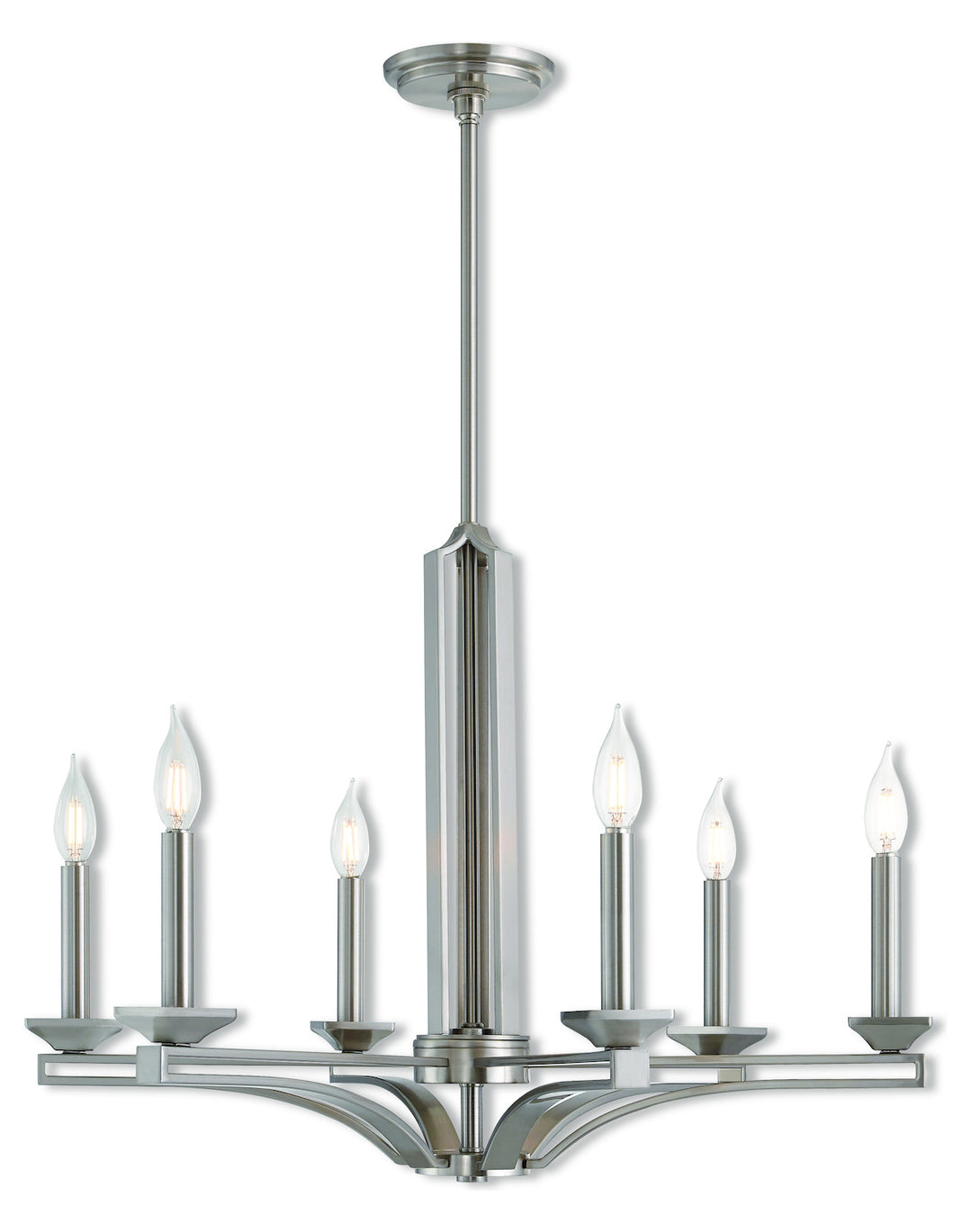 6 Lt Bn Chandelier by Livex Lighting