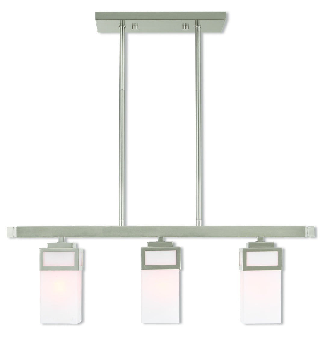 3 Lt Bn Linear Chandelier by Livex Lighting