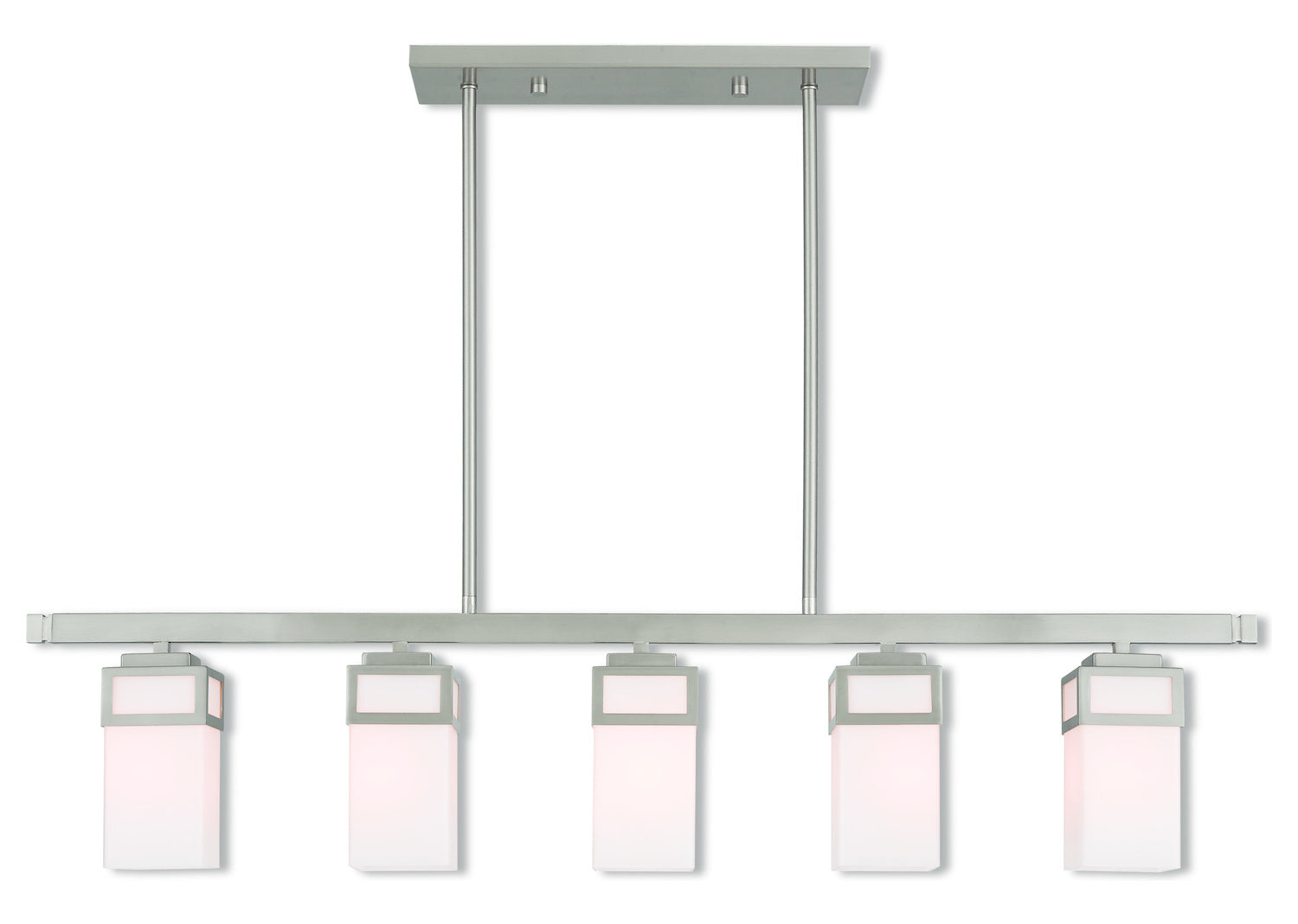 5 Lt Bn Linear Chandelier by Livex Lighting