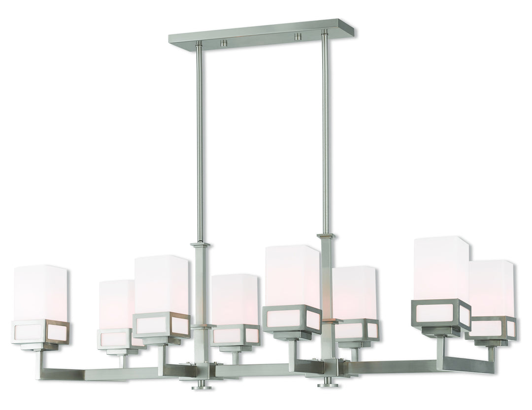 8 Lt Bn Linear Chandelier by Livex Lighting