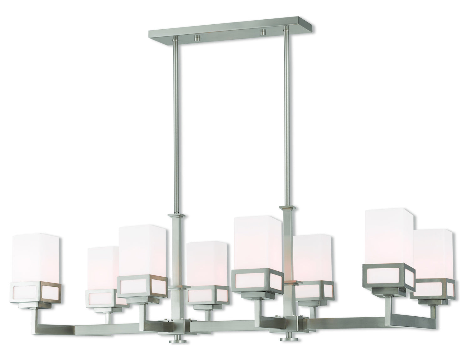 8 Lt Bn Linear Chandelier by Livex Lighting