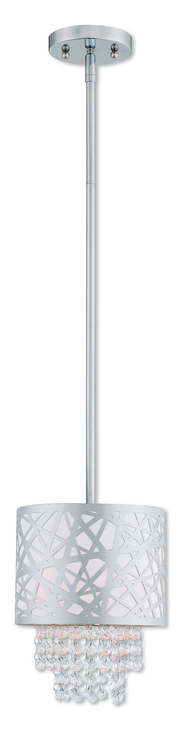 1 Lt Ch Mini Pendant by Livex Lighting