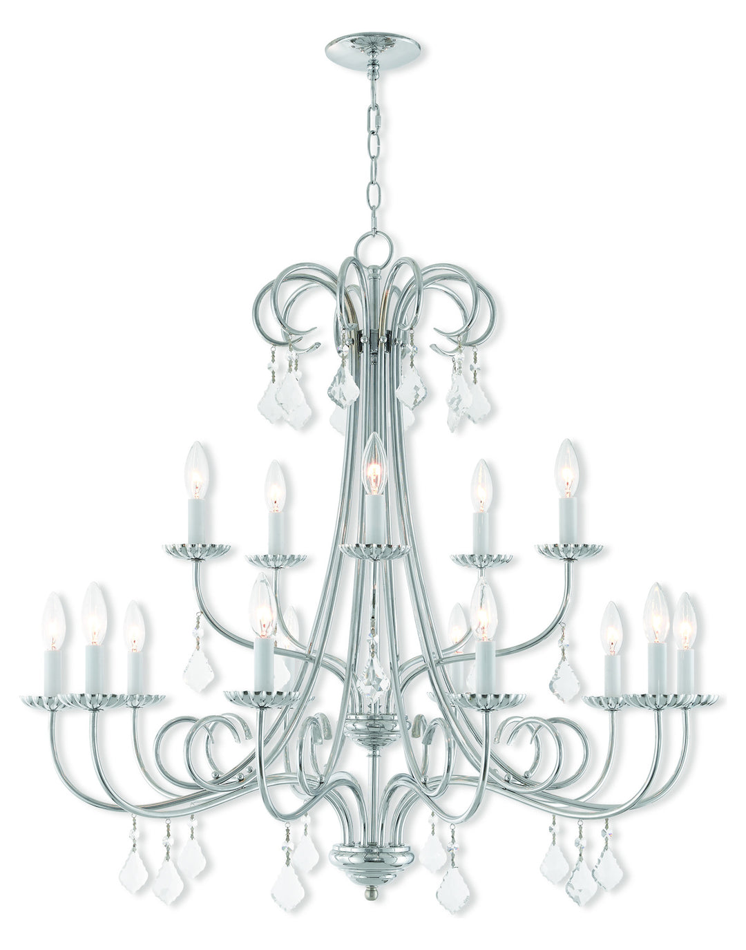 15 Lt Ch Foyer Chandelier by Livex Lighting