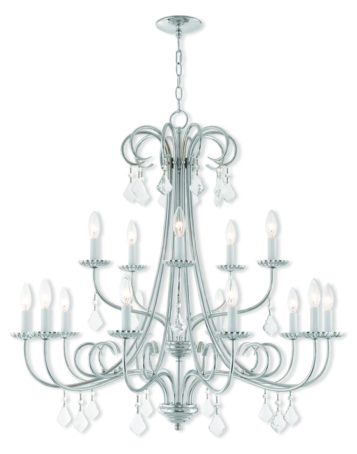 15 Lt Ch Foyer Chandelier by Livex Lighting